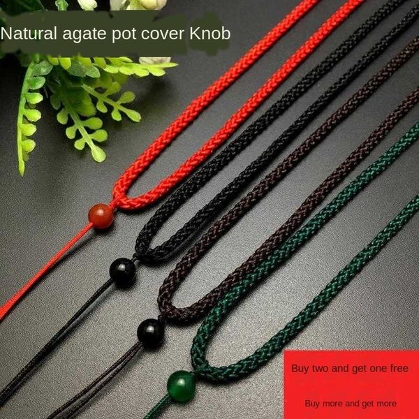 

red rope accessory pendant beads neck pendant rope accessories boys accessories beads necklace, Silver