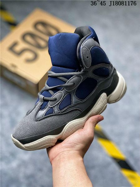 

500 kanye west slate high running designer desert rat black women men sports basketball sneakers outdoor shoes