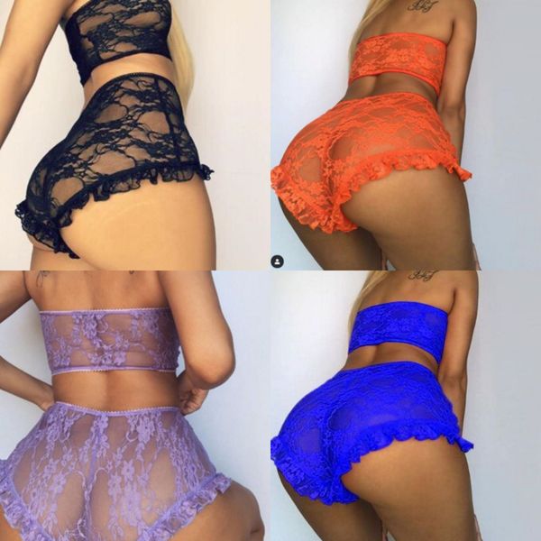 

2pcs womens satin lace sleepwear babydoll lingerie nightdress pajamas set 6ty6, Black;white