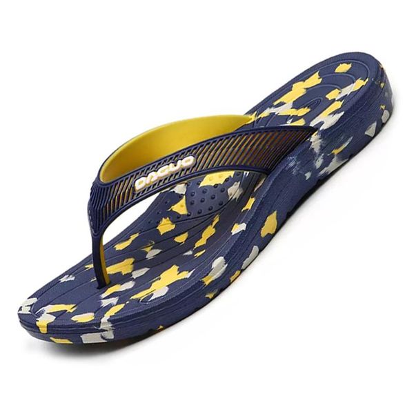 

slippers lovers flip-flops colorful rubber men slippers summer vacation shoes non-slip beach walk, Black