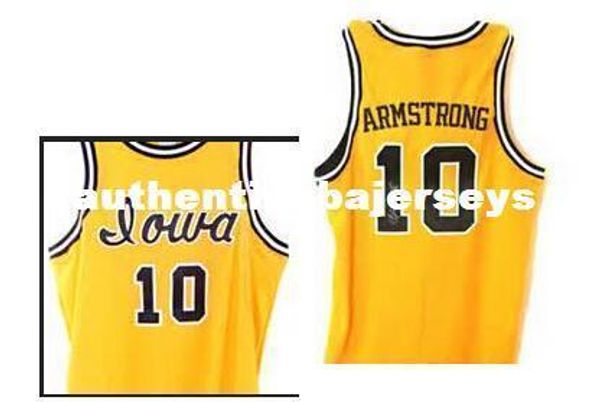 

#10 b.j. armstrong jersey yellow customize any number men's stitched stitched jerseys, Gray