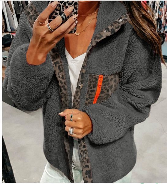 

xbtto women's 2019 new fashion all-match leopard print stitching women's 2019 new fashion all-match leopard print stitching warm w, Black