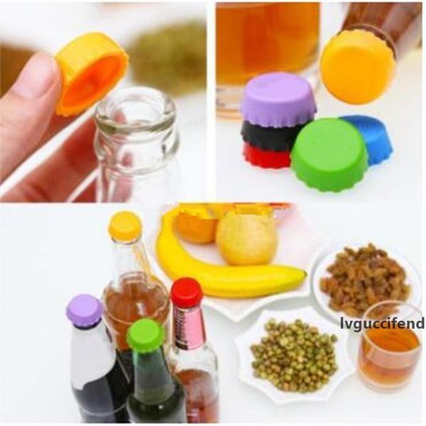 

silicone drinkware lid silicone bottle caps wine beer caps saver beer bottle lids silica gel reusable ser cover caps dhl free