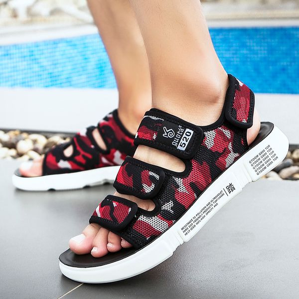 

de sandles male casual homens 39 big sandalias sandalhas footwear mens sandales mountain hombre comfort plage shoe for shoes s, Black