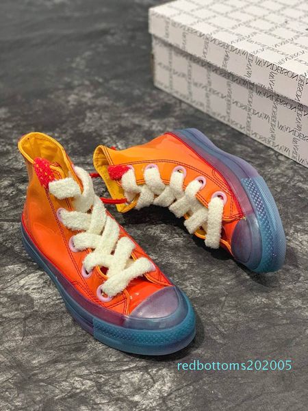 

2019 jw anderson chuck 70 toy patent leather casual shoes men and women sneakers skateboard shoes size 35-44 r05, Black