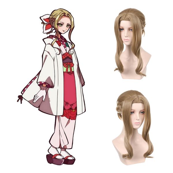 

ombre brown synthetic wigs micro ground-bound boy hanako-kun cute wig colored synthetic braiding wig same with picture curly cosplay wigs, Black