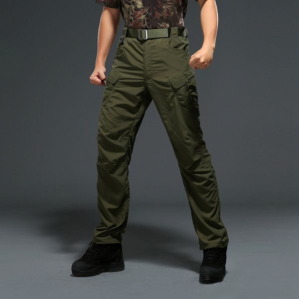 

tactical anti-uv mens pants quickly dry new summer spring sport camouflage trousers outdoor zipper army sweatpants, Black;green