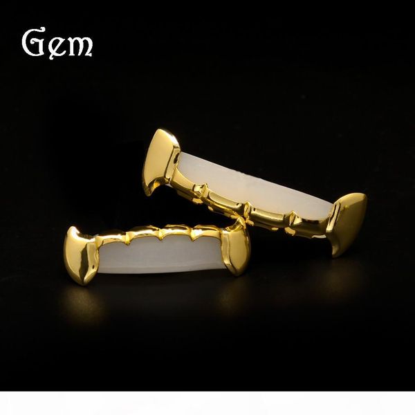 

men hip-hop grillz gold plated jewelry nightclub pop hiphop braces street style luxury accessory ing, Black