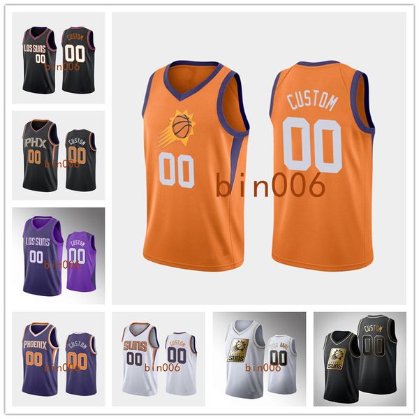 

custom phoenix suns men women kid 100% embroidery city nba association statement icon basketball jersey s-6xl, Black