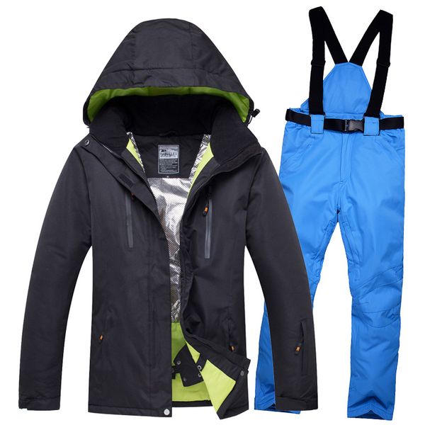 

winter ski suit men and women windproof waterproof skiing jacket and pants set male female snowboarding snow coat cyf125