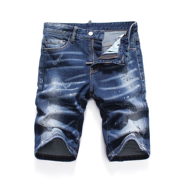 

tide brand men's straight slim denim shorts designer jeans blue men's motorcycle denim shorts rock jeans