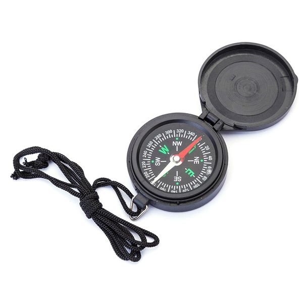 

pocket watch flip compass portable travelling camping hiking navigation compass car compass with lanyard