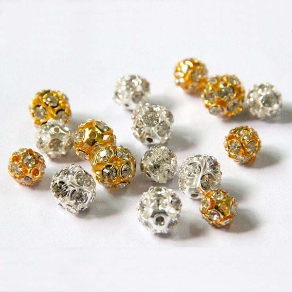 

epacket dhl 8 10mm a diamond hollow bayberry ball loose beads gold and silver color optional 8/10mm diamond jewelry dfdwz010 spacers, Bronze;silver