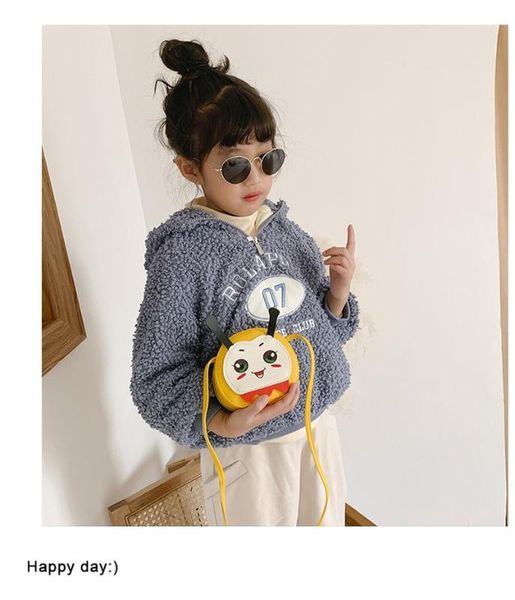 

2020 new coin purse children's simple casual cartoon mini fresh coin purse cute korean fashion girl wallet, White