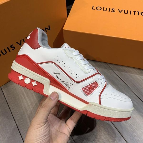 

fashion trainer snekaer men 's shoes drop ship sports lightweight soft footwears herren luxus marken schuhe style lace -up low men, Black