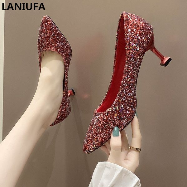 

женская обувь pumps высокие каблуки обуви женщин classics остроконечные toe платформы неглубокие тонкие каблуки офис платье женщина mujer, Black