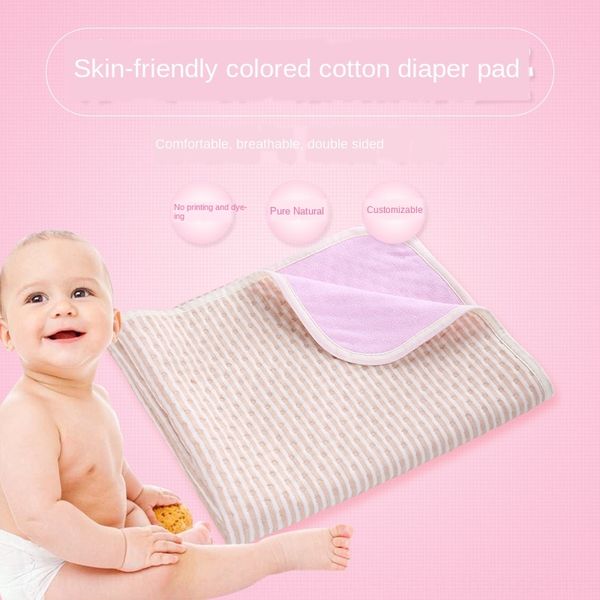 

colored nursing diaper cotton four-layer bamboo fiber/three-layer sand diaper pad waterproof washable baby care pad for the elderly