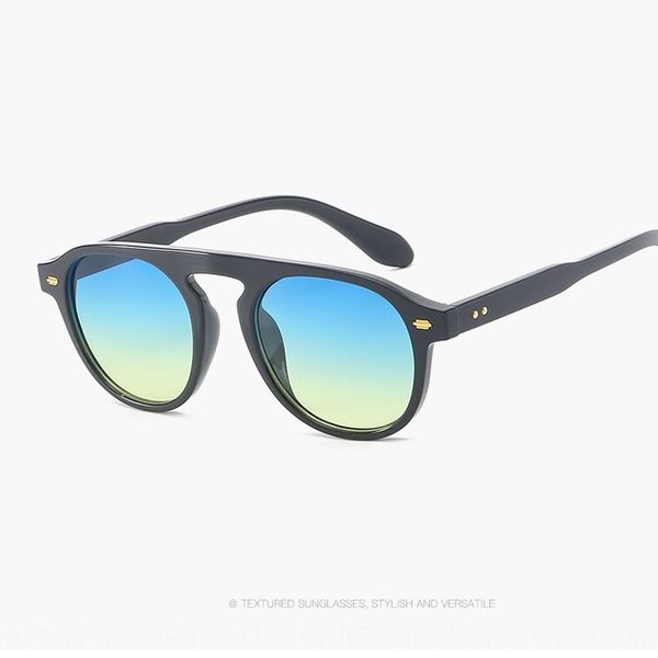 

ocean film sun men's and women's fashion glasses single beam sun glasses, White;black