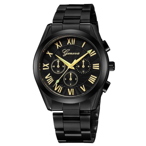

men's stainless steel quartz analog date wrist watch sport watches gifts, Slivery;brown