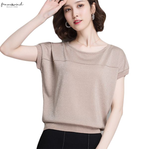 

women elastic loose blouse shirt fashion spring summer woman o neck short sleeve casual cotton lady blusas, White