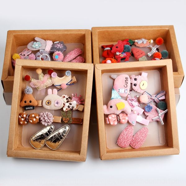 

chuangfa bb01 new headdress headdress children's cute hair accessories baby hairpin headwear bb clip baby hairpin set, Slivery;white