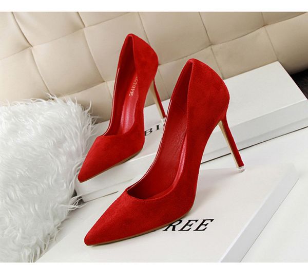 

women pumps fashion 9cm high heels for women shoes casual pointed toe women heels chaussures femme stiletto ladies 516-1, Black