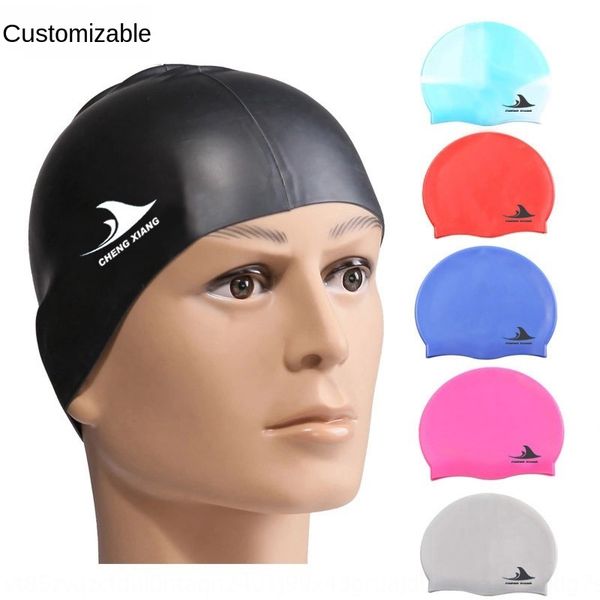 

waterproof silicone men women silicone swimming cap multicolour swimming cap