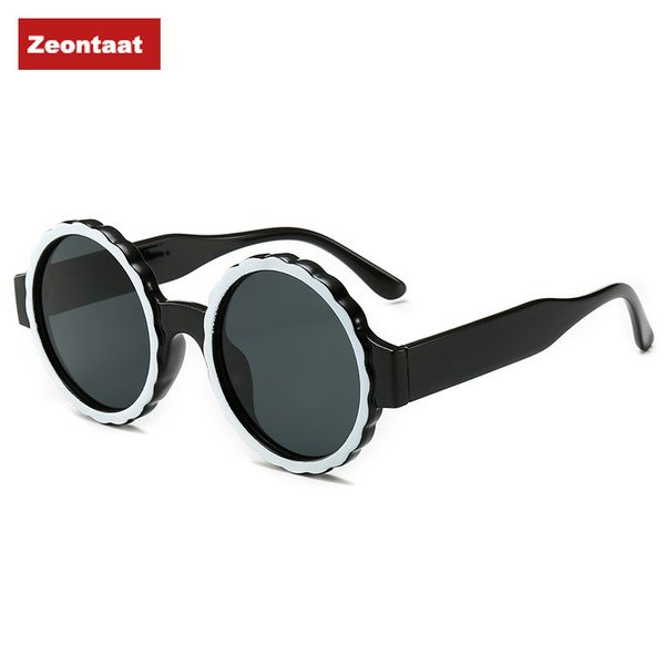 

new sunglasses korean style personality kaleidoscope sunglasses female cross-border large frame colorful multi-color, White;black