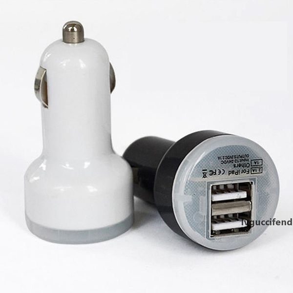 

10 pcs dual 2.1a 2-port usb car charger adapter for iphone samsung lg universal