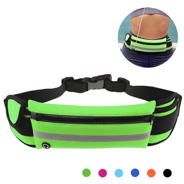 

outdoor bags ultralight waist pouch waterproof gym cellphone bag running band riding women men sport