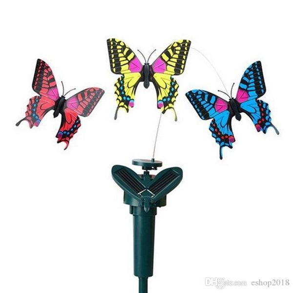 

solar rotating flying simulation butterfly fluttering vibration hummingbird flying garden yard decoration funny toys
