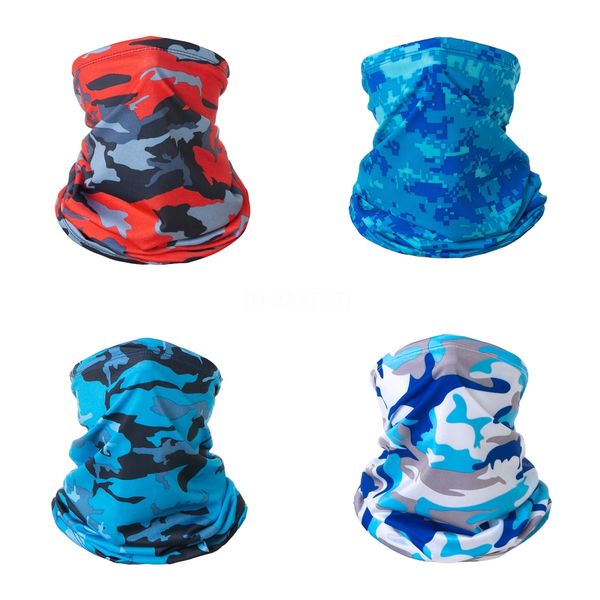 

half face outdoor sport camouflage flag masks for men women magic skull scarf designer headband sports washable breathable prot #121#309##47, Black