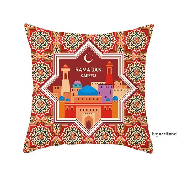 

muslim ramadan printed hidden zipper closure islamic festivals pillow covers pillow case