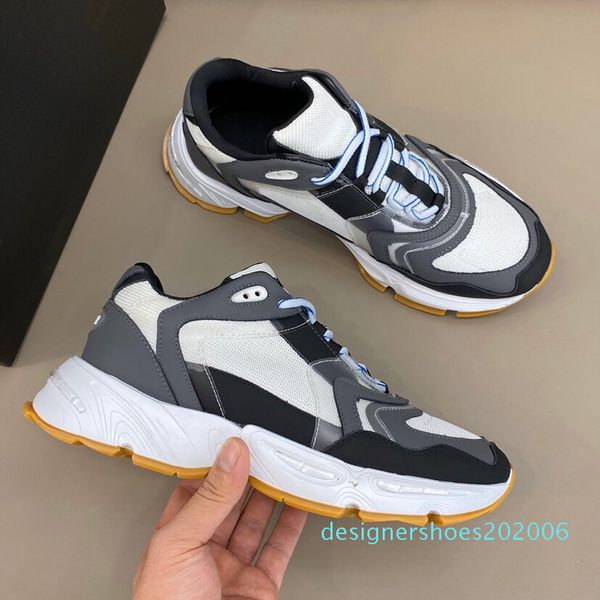 

men's canvas and calfskin trainers fashion europa fashion sneaker new sneakers b22 trainer technical knit shoes 39-45d06, Black