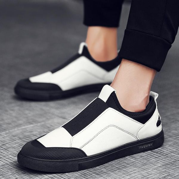 

spring 2020 new fashion men's shoes sequin reflective shoes all black sneakers men's casual social spirit guy lazy fashion