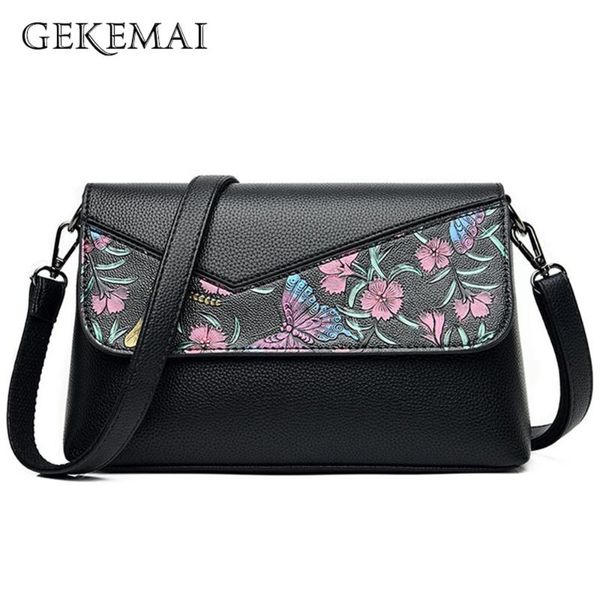 

luxury handbags leather crossbody bags for women flower print shoulder bags designer ladies hand female handbags and purses