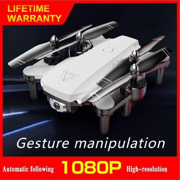 

wifi fpv drone with 4k hd rc camera drone with optical flow positioning rc helicopter foldable quadcopter for child kids toy