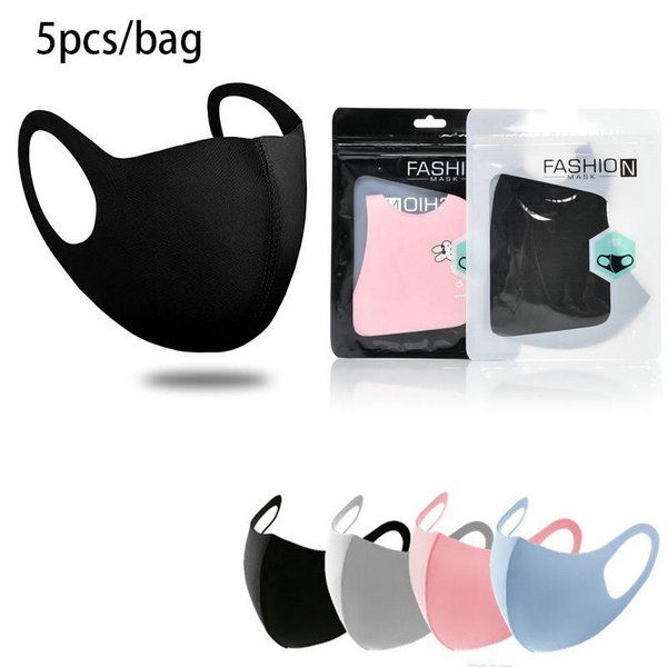 

festive & party supplies face mouth cover festive mask respirator dustproof washable reusable ice silk party masks tools dhl