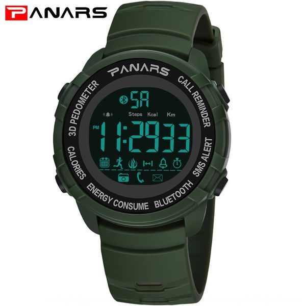 

e70tu outdoor mountaineering sports light smart p bluetooth energy record information reminder electronic watch footmeter electronic wat, Blue