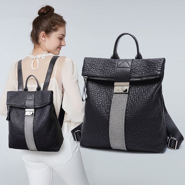 

hong kong genuine women's hand backpack 2020 new korean sheepskin handbag soft leather backpack all-match fashion women's bag