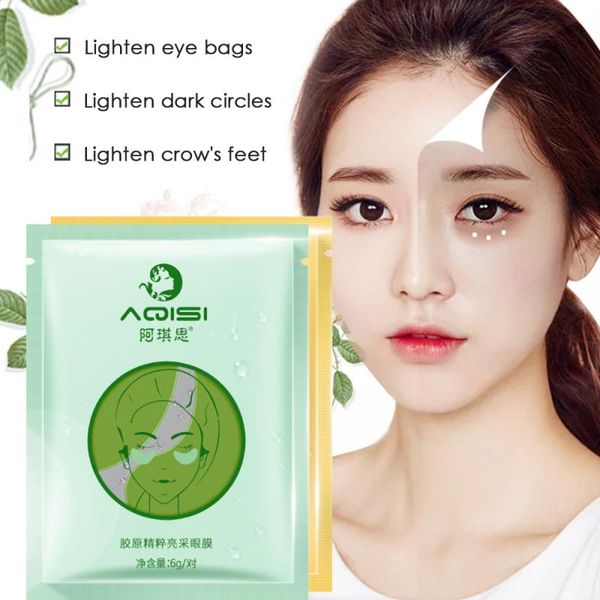 

1 collagen eye mask anti-edema double eyelid correction patch eye gel pad to remove dark circles eye care tslm2