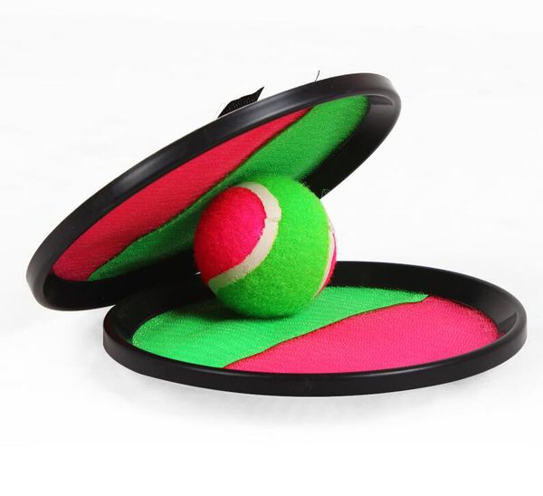 

1 set kids sucker sticky ball toy outdoor sports catch ball game set throw and catch parent-child interactive outdoor toys #12311