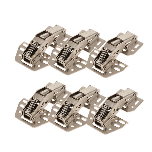 

6xspring loaded hinge support overhead cabinet door stainless steel hinge