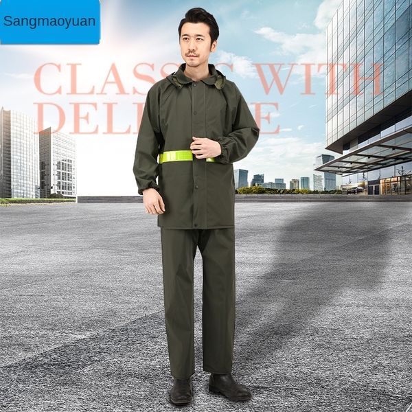 

rilvd reflective split needle pvc rainpants express site outdoor reflective split outdoor suit needle pvc raincoat rainpants ex, Red;brown