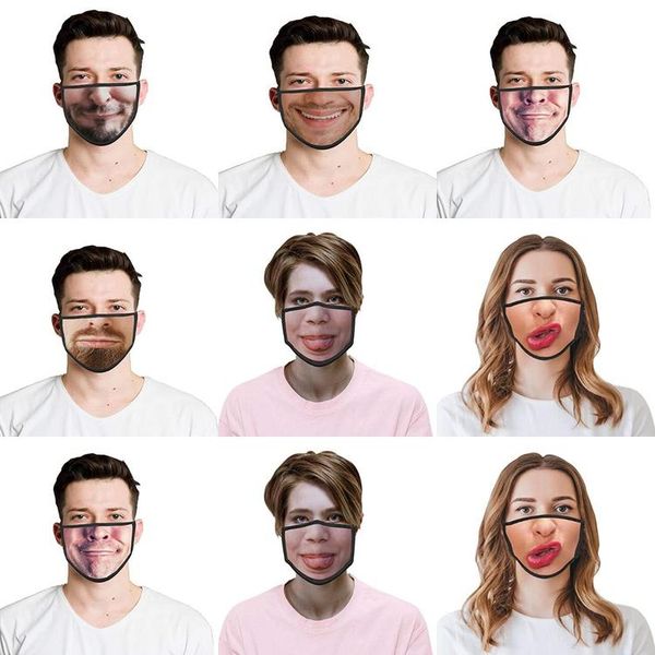 

waterproof face coverfun pattern 3d print breathable dust mouth coverreusable with two replaceable filterhalf face bandanas for face ifczk, Black