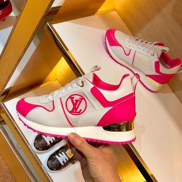 

womens shoes casual fashion breathable lace up 2020 summer platform digital exclusive run away sneaker chaussures de sport pour femme sale, Black