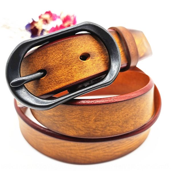 

eine4 hengguangtai genuine layer hengguangtai genuine leather is matching is simple pure leather belt women's business belt women&#039, Black;brown