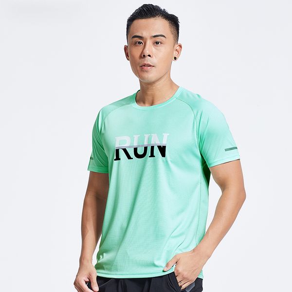 

men's sport shirt short sleeve breathable fabric loose gym sportswear shirts quick dry running t-shirt fitness training jerseys, Black;blue