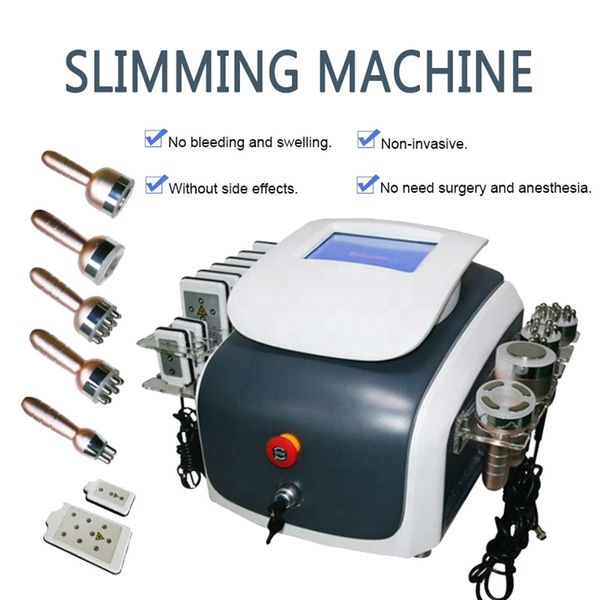 

lipo laser slimming portable machine 8 pads with cavitation tripolar multipolar rf body contouring beauty equipment