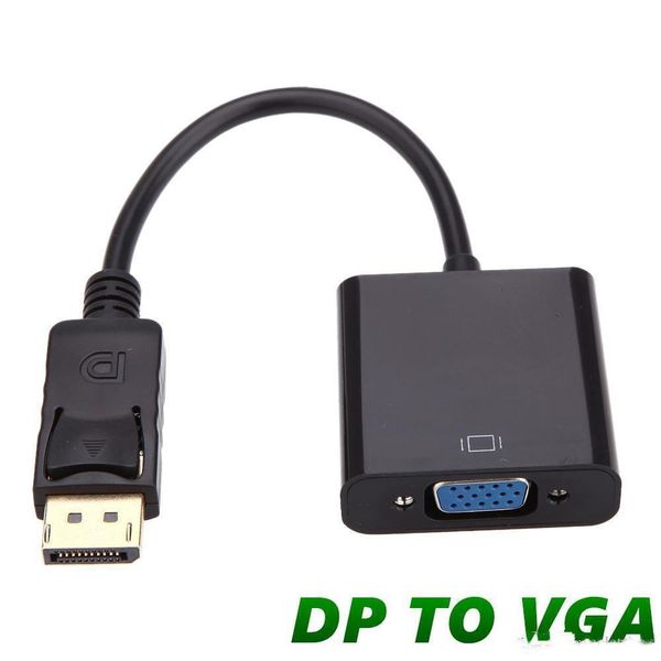 

displayport display port dp to vga adapter cable male to female converter for pc computer laphdtv monitor projector with opp bag wphome